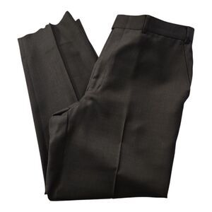 LAUREN RALPH LAUREN 100% WOOL NATURAL STRETCH CHARCOAL DRESS PANTS P 36W X32 L